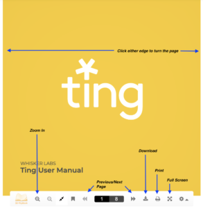 Ting user manual online version with instructions-on how to view and download