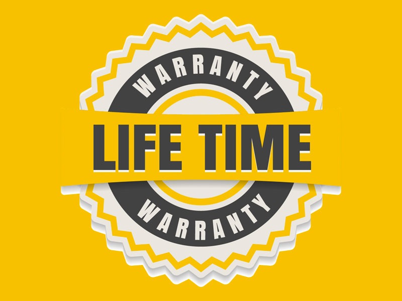 Life time Warranty Seal