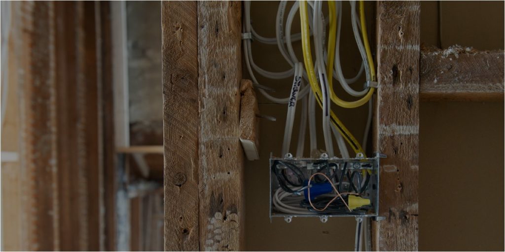 electrical wiring in wall before drywall, home renovation