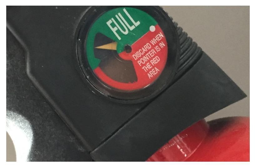 portable fire extinguisher gauge