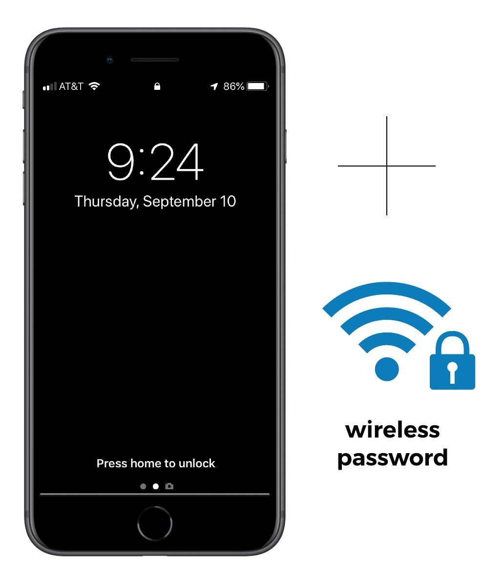 smartphone and wireless password iphone and wireless icon