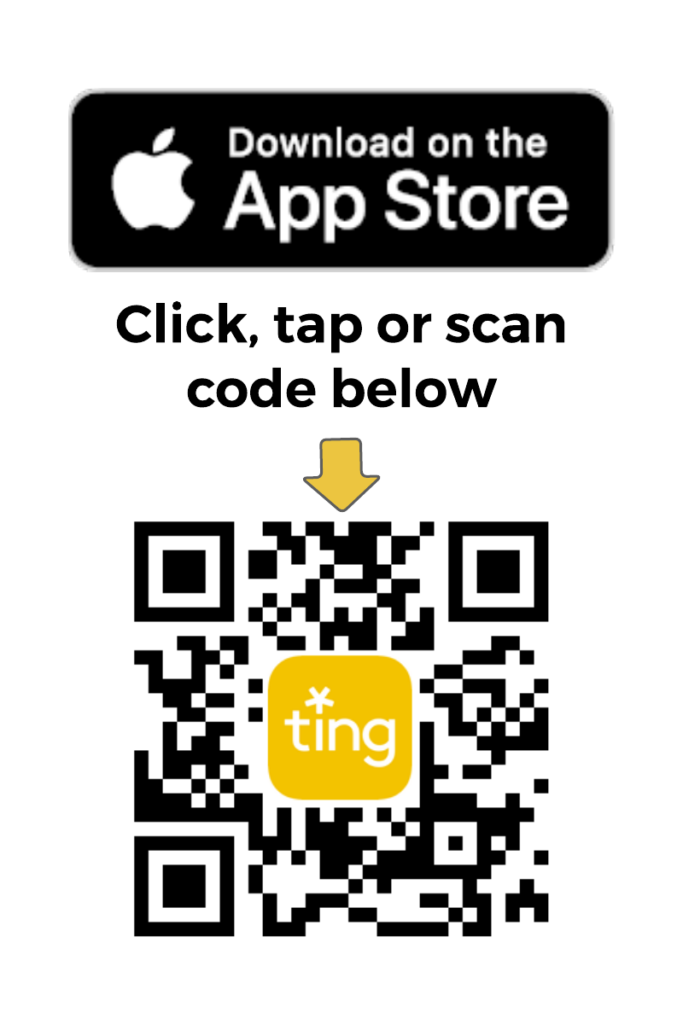 Ting app sensor Apple