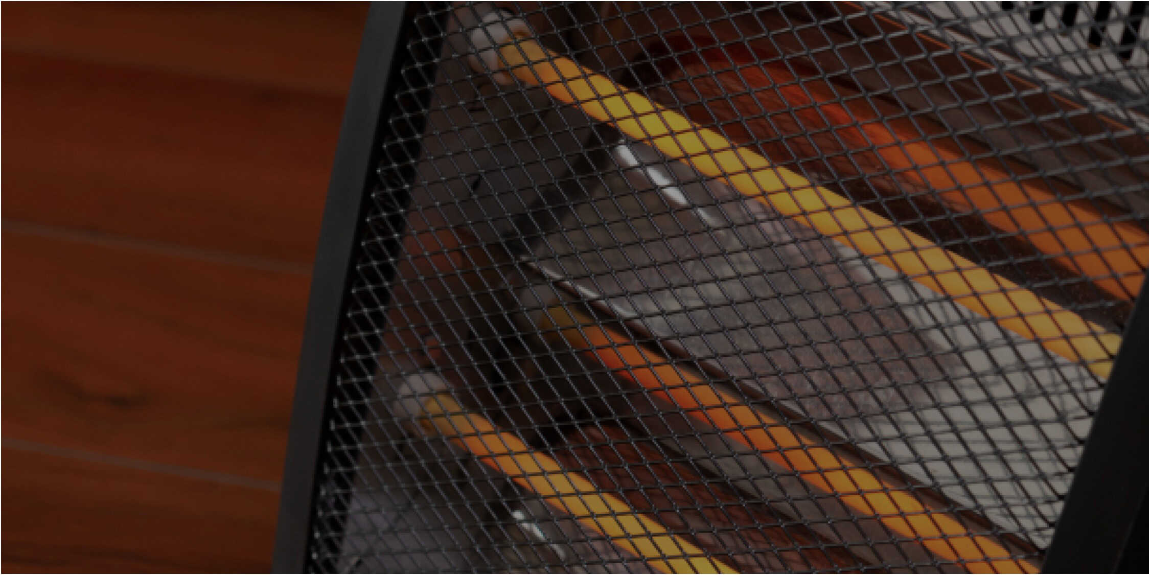 close-up of electric space heater