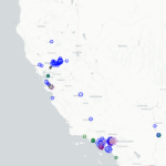 CA grid events map