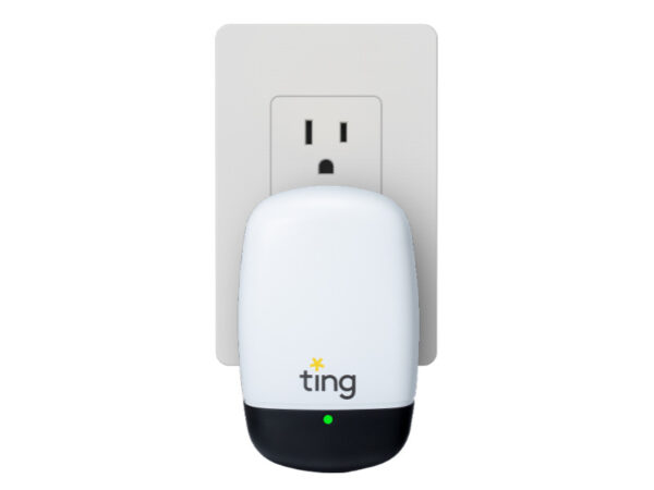 Ting device plugged into outlet