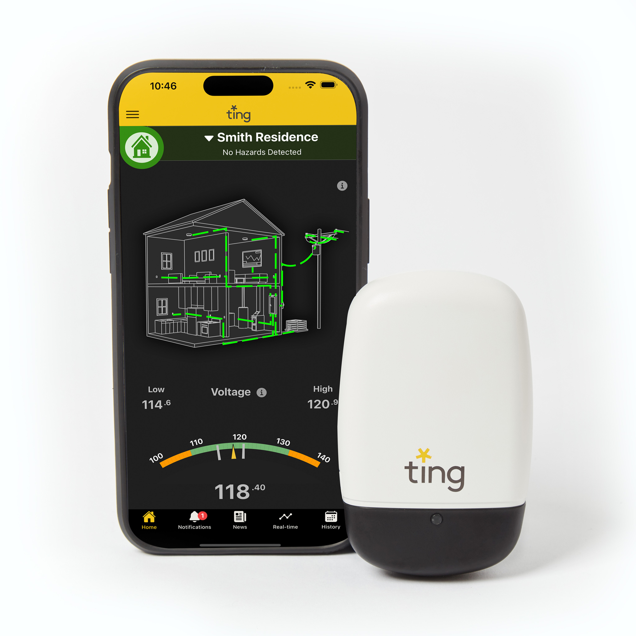 Ting sensor and app
